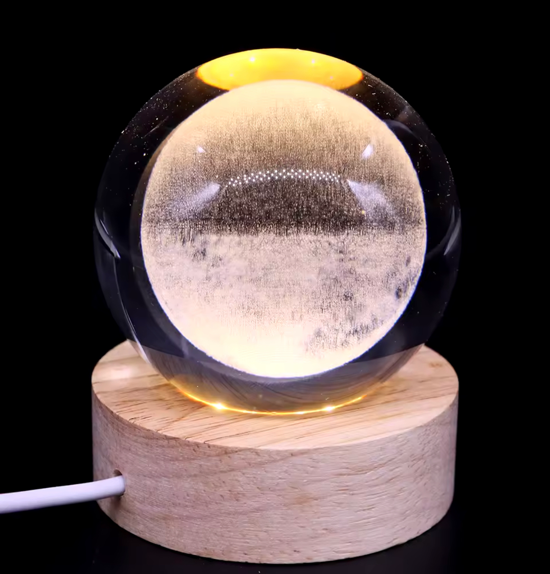 3D Crystal Ball Light, Glowing Planet Crystal Ball Lamp, Warm Bedside Light, Luminous Decor Atmosphere Light, Wood Base Fantasy Decor Crystal Ball, Universe Series Crystal Ball, LED Base Astronomy Night Light for Home Decor 3D Crystal Ball Light, Glowing Planet Crystal Ball Lamp, Warm Bedside Light, Luminous Decor Atmosphere Light, Wood Base Fantasy Decor Crystal Ball, Universe Series Crystal Ball, LED Base Astronomy Night Light for Home Decor